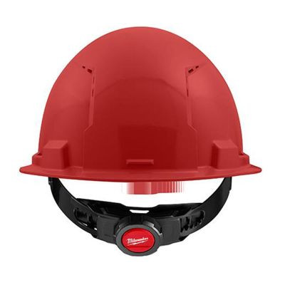 Milwaukee Tool BOLT Red Front Brim Vented Hard Hat w/4pt Ratcheting Suspension (USA) - Type 1, Class C
