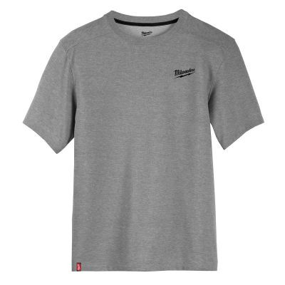 Milwaukee Tool HYBRID WORK TEE - SS GRAY S