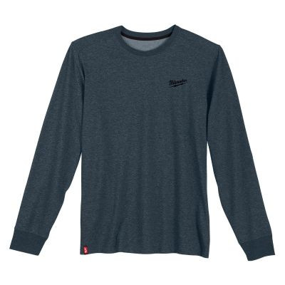 Milwaukee Tool HYBRID WORK TEE- LS BLUE 2X