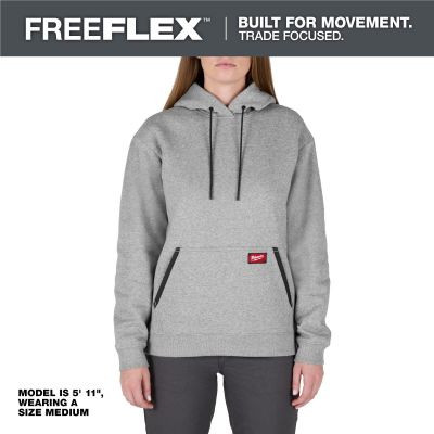 Milwaukee Tool Women's FREEFLEX Pullover Hoodie- Gray - S