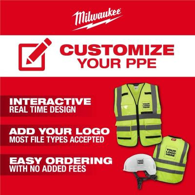Milwaukee Tool Class 2 High Visibility Yellow Mesh One Pocket Safety Vest - S/M