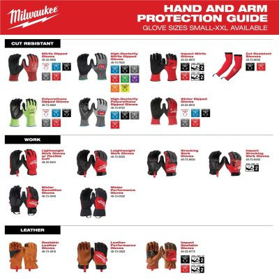 Milwaukee Tool Lightweight Work Glove With Flexible Cuff - M