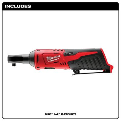 Milwaukee Tool M12 Cordless 1/4" Ratchet (Tool Only)