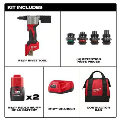 Milwaukee Tool M12 Rivet Tool Kit