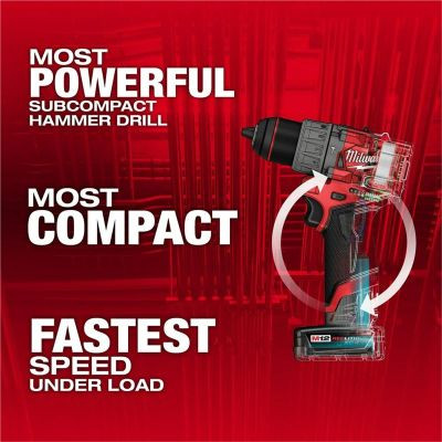 Milwaukee Tool M12 FUEL 1/2" Hammer Drill/Driver Kit