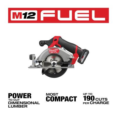 Milwaukee Tool M12 FUEL 5-3/8 Inch Circular Saw Kit