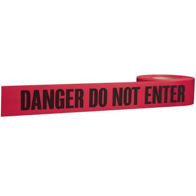 Milwaukee Tool 1000' Premium Red Barricade Tape-Danger Do Not Enter