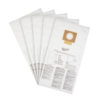Milwaukee Tool Fleece Dust Bags (5PK) - 9 Gallon