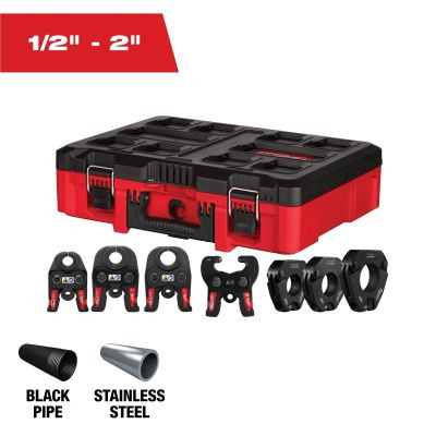 Milwaukee Tool 1/2 Inch- 2 Inch IPS-P Jaw and Pivoting Ring Kit for M18 FORCE LOGIC Press Tools