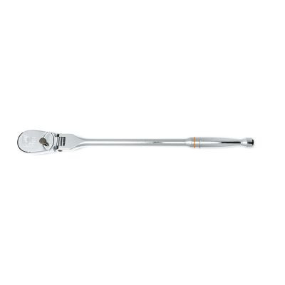 GearWrench 1/2 Inch Drive 90-Tooth Flex Head Teardrop Ratchet 17 Inch