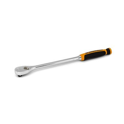 GearWrench 3/8 Inch Drive 90-Tooth Long Handle Dual Material Teardrop Ratchet 13 Inch