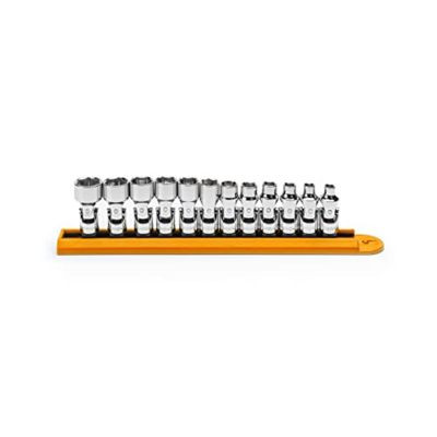GearWrench 12 Piece 1/4 Inch Drive 6 Point Flex Metric Socket Set
