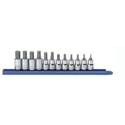 GearWrench 12 Piece 3/8 Inch Drive Hex Bit Metric Socket Set