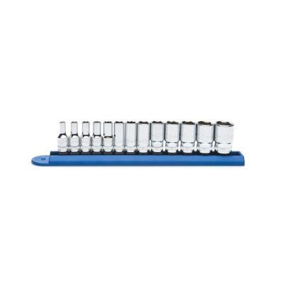 GearWrench 13 Piece 1/4 Inch Drive 6 Point Mid Length Metric Socket Set