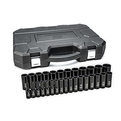 GearWrench 29 Piece 1/2 Inch Drive 6 Point Deep Impact Metric Socket Set
