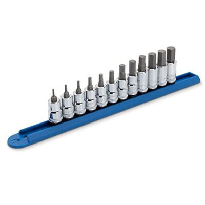 GearWrench 12 Piece 3/8 Inch Drive Hex Bit SAE Socket Set