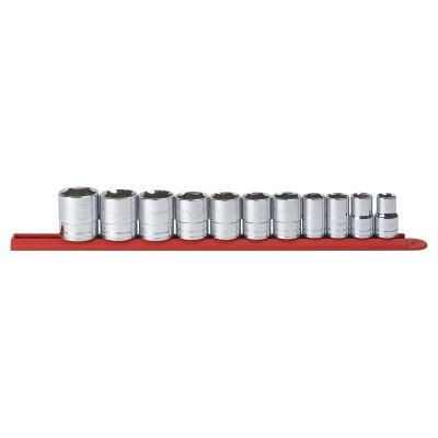 GearWrench 11 Piece 1/2 Inch Drive 6 Point Standard SAE Socket Set