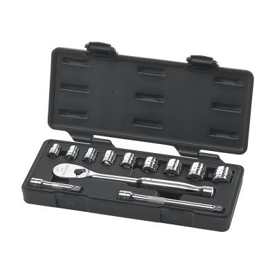 GearWrench 12 Piece 3/8 Inch Drive 6 Point Standard SAE Mechanics Tool Set