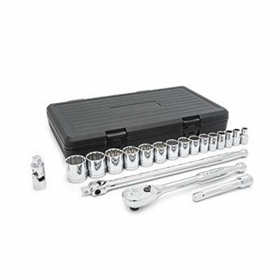 GearWrench 19 Piece 1/2 Inch Drive 12 Point Standard SAE Mechanics Tool Set