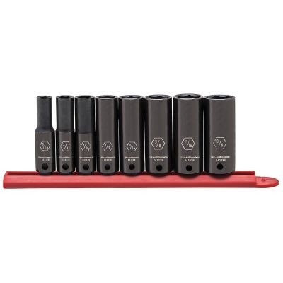 GearWrench 8 Piece 3/8 Inch Drive 6 Point Deep Impact SAE Socket Set