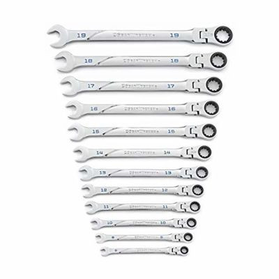 GearWrench 12 Piece 120XP Universal Spline XL Flex Head Ratcheting Combination Metric Wrench Set