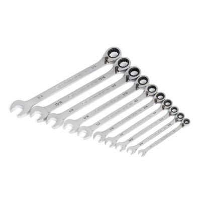 GearWrench 10 Piece 90-Tooth 12 Point SAE Reversible Ratcheting Wrench Set