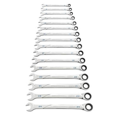 GearWrench 16 Piece 120XP Universal Spline XL Ratcheting Combination Metric Wrench Set