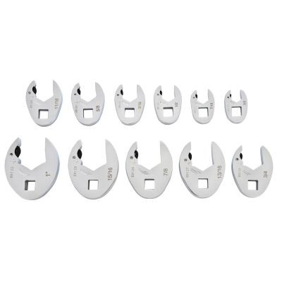 GearWrench 11 Piece 3/8 Inch Drive Ratcheting Crowfoot SAE Wrench Set