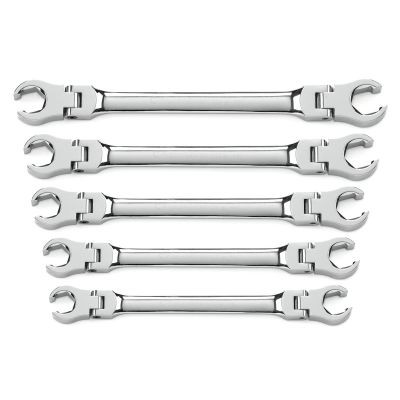GearWrench 5 Piece Flex Head Flare Nut SAE Wrench Set
