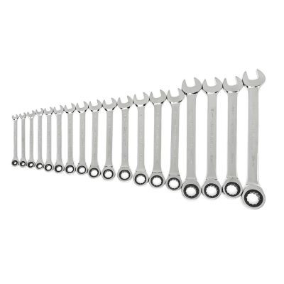 GearWrench 18 Piece 72-Tooth 12 Point Ratcheting Combination Metric Wrench Set