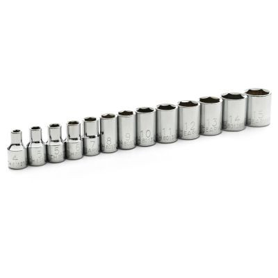 GearWrench 13 Piece 1/4 Inch Drive 6 Point Standard Metric Socket Set