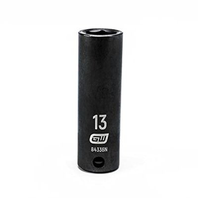 GearWrench 3/8 Inch Drive 6 Point Deep Impact Metric Socket 13mm