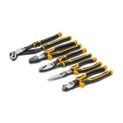 GearWrench 5 Piece PITBULL Cushion Grip Pliers Set in Foam Storage Tray