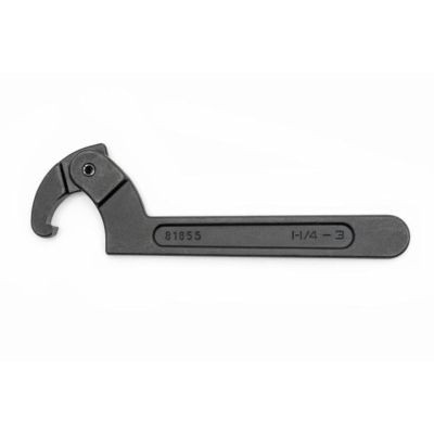GearWrench 2 Inch to 4-3/4 Inch Adjustable Hook Black Oxide Spanner Wrench
