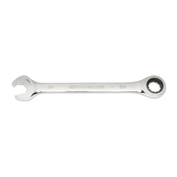 GearWrench 3/4 Inch 72-Tooth 12 Point Open End Ratcheting Combination Wrench - 85584