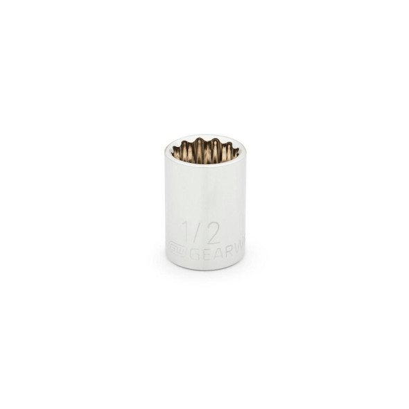 GearWrench 3/8 Inch Drive 12 Point Standard SAE Socket 1/2 Inch - 80500D