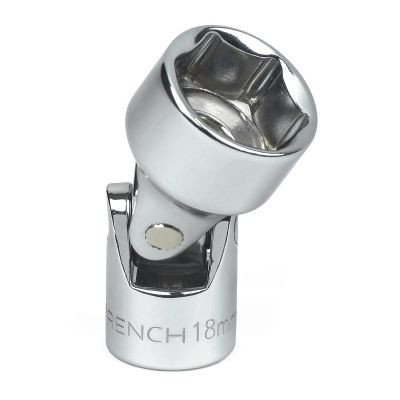 GearWrench 3/8 Inch Drive 6 Point Metric Flex Socket 18mm