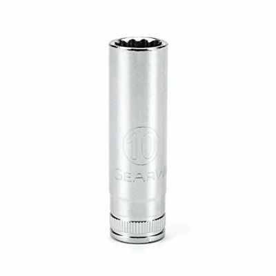 GearWrench 1/4 Inch Drive 12 Point Deep Metric Socket 10mm