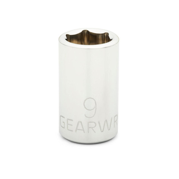 GearWrench 1/4 Inch Drive 6 Point Standard Metric Socket 9mm - 80131D