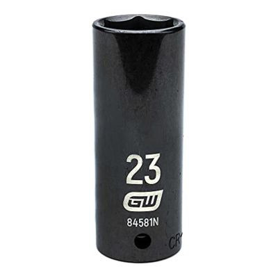 GearWrench 1/2 Inch Drive 6 Point Deep Impact Metric Socket 23mm