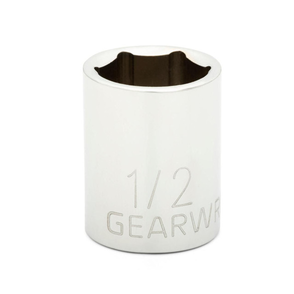 GearWrench 1/4 Inch Drive 6 Point Standard SAE Socket 1/2 Inch - 80113D