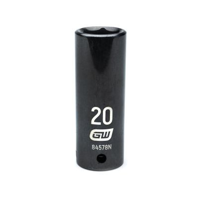 GearWrench 1/2 Inch Drive 6 Point Deep Impact Metric Socket 20mm