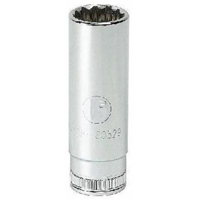 GearWrench 1/2 Inch Drive 12 Point Deep Metric Socket 24mm