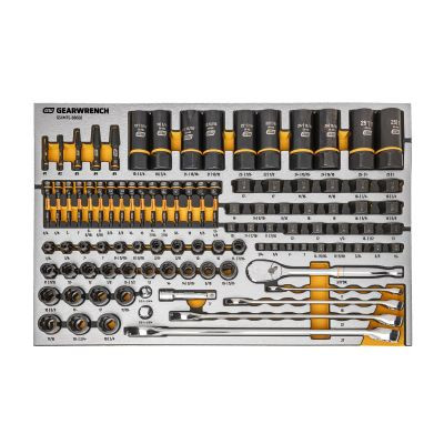 GearWrench 1024 Piece MEGAMOD Master Mechanics Tool Set Inch Premium Modular Foam Trays with Tool Storage