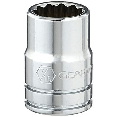 GearWrench 3/8 Inch Drive 12 Point Standard SAE Socket 7/16 Inch