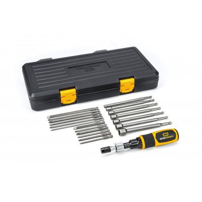 GearWrench 20 Piece 1/4 Inch Drive Torque Screwdriver Set 10-50 in/lb