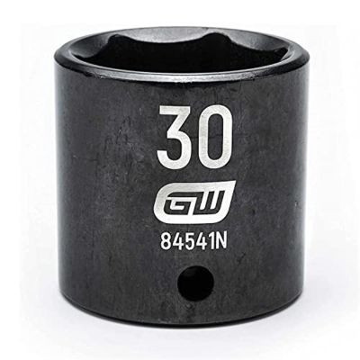 GearWrench 1/2 Inch Drive 6 Point Standard Impact Metric Socket 30mm