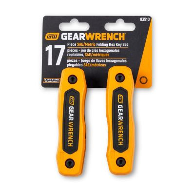 GearWrench 17 Piece SAE/Metric Folding Hex Key Set