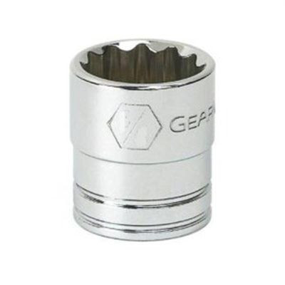 GearWrench 3/8 Inch Drive 12 Point Standard SAE Socket 1/4 Inch
