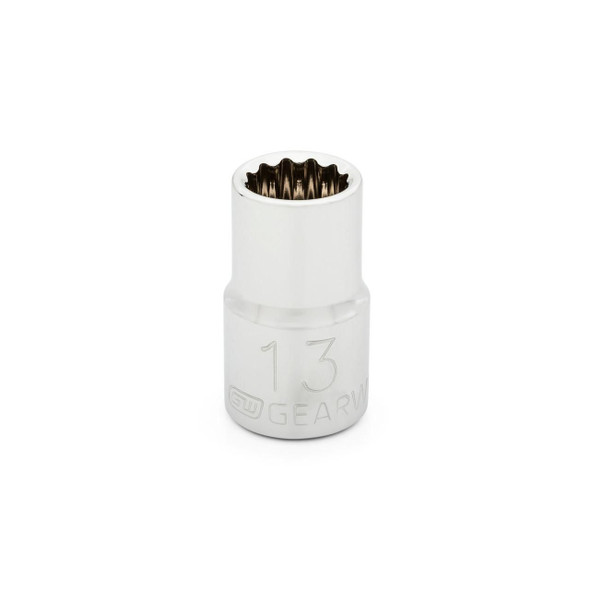 GearWrench 1/2 Inch Drive 12 Point Standard Metric Socket 13mm - 80748D